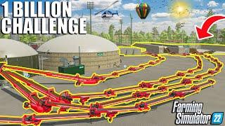 I Created THE PERFECT MILLION SILAGE TRANSPORT SYSTEM  1 BILLION Challenge  Farming Simulator 22