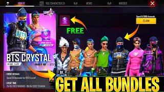 HOW TO GET BTS CRYSTAL TOKEN  HOW TO GET BTS CRYSTAL TOKEN IN FREEFIRE  BTS CRYSTAL TOKEN