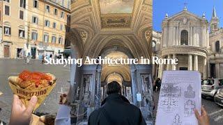 A day of life studying abroad in ROME architecture tours Italian class and fooood