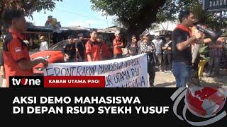 Buntut Pasien Lansia Meninggal di Depan IGD Puluhan Mahasiswa Gelar Demo  Kabar Utama Pagi tvOne