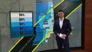 2024 Total Solar Eclipse timing and cloud chances for Indiana