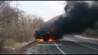 Мономахово. Сгорела скорая. 26.03.2019