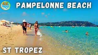 Beach Walk Saint Tropez in 4K  Pampelonne Beach  June 2021