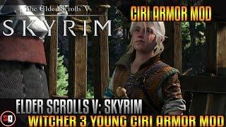 Skyrim - The Witcher 3 Young Ciri Armor Mod
