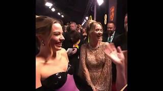 Margot robbie Emma Stone and Emily Blunt at the 2024 BAFTAs 🫶