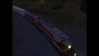 Trainz 2009 - Algoma Central Railroad night time passenger train