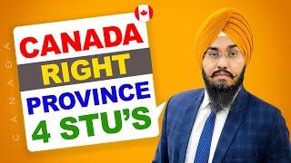 CANADA  RIGHT  PROVINCE  4 STU’s  STUDY VISA UPDATES 2024  USA CANADA UK