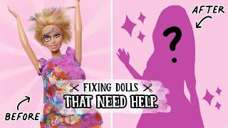 Fixing Dolls That Need Help #6 Weird Barbie