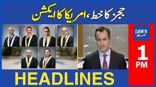 Dawn News Headlines 1 PM  Americas Action On Islamabad Highcourt Judges Letter   March 27 2024