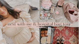 Organize & Nest with me vlog what’s in my hospital bag 36 weeks pregnant