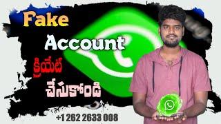 How To Create Fake WhatsApp Account In Telugu 2023  Dummy Whats app Account