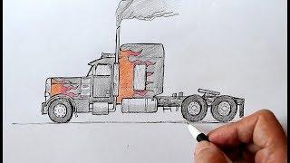 How to draw a Truck Step by Step