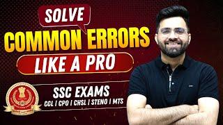 Sentence Errors  Exam Oriented Questions  English Grammar  SSC CGL CHSL CPO STENO MTS