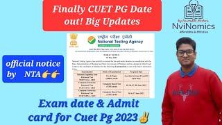 Big news Officially NTA has released CUET PG Exam date 2023 All detailsspecial Centre for Manipur