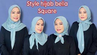 Tutorial hijab segi empat bella square#subscribe #hijab #style #tutorialhijabsegiempat