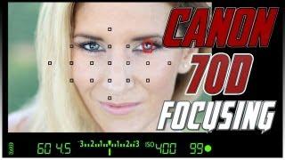 Canon 70D 80D Tutorial for Focus  How to focus with the Canon 70D 80D Training