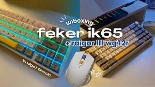budget mechanical keyboard  feker ik65 unboxing review and typing test IT THOCKS