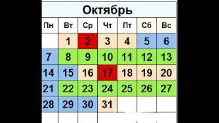 Прогноз клева на октябрь2024.Календарь рыбака на октябрь. Лунный календарь рыбака #рыбалка2024