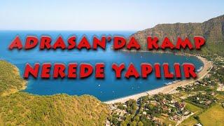 ADRASAN KOYUNDA KAMP I YUSUF KAPTAN  I ANTALYA KAMP ALANLARI I SULUADA I SAZAK KOYU I CENEVİZ KOYU