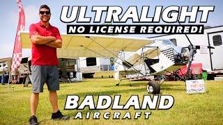 No License Required Ultralight Airplane Badland Aircraft - Oshkosh 2023