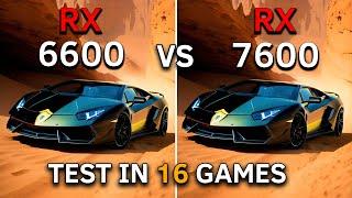 RX 6600 vs RX 7600  Test In 16 Games at 1080p  2023