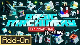 BASIC MACHINERY ADDON Minecraft Bedrock Edition Technical Mod in-depth review