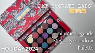 NEW Pat McGrath Holiday 2024 Luminous Legends Mega Eyeshadow Palette  Unboxing and Swatches