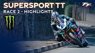 Monster Energy Supersport TT Race 2 - Highlights  2024 Isle of Man TT Races