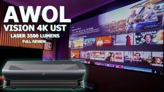 AWOL Vision LTV 3500 Triple Laser 4K UST Projector Full Review  You May Need Sunglasses