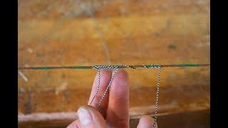 How to Serve a Bow String - Close up