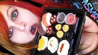 ASMR  CANDY SUSHi  Mukbang Mouth Sounds Gummy Sushi Gummies Food Chewing Eating Yummy 