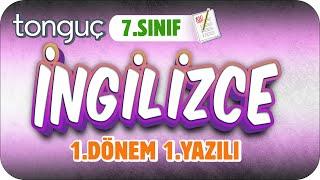 7.Sınıf İngilizce 1.Dönem 1.Yazılıya Hazırlık  #2024