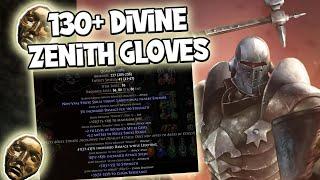 HOW TO CRAFT BUDGET & END GAME MOLTEN STRIKE OF THE ZENITH GLOVES  Path Of Exile 3.25