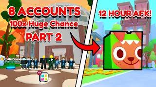 I went AFK for 12 HOURS with 8 ACCOUNTS in the new Dino Tycoon Update PART 2  +Huge Pet Giveaway