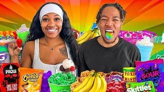 EATING EVERY COLOR FOODS FOR 24 HOURS CHALLENGE