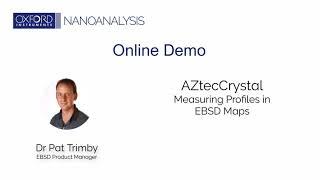 AZtecCrystal Online Training Measuring Profiles in EBSD maps