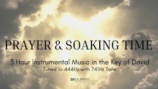 3 Hours Soaking and Prayer Time Music in the Key of David 444Hz with 741Hz tone Music for Preaching