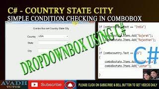 country state city dropdown using c#  How to bind Country State City Dropdownlist in c#