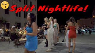 Split Croatia nightlife walking tour Split virtual tour