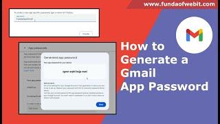 How to generate or create app password in Gmail account - 2024