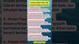 5 Nama Bayi Laki-laki Islami Pembawa Rezeki #namabayi