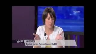 Ana Pontón e Bastos debaten sobre o futuro do BNG Vía V 051016