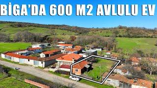 1574- Harika Köy Merkezinde 600 m2 Avlulu Ev Çanakkale Biga