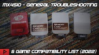 MX4SIO - General Troubleshooting Tips and Tricks and Game Compatibility Spreadsheet 2022