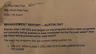 LEAKED New SCIENTOLOGY DOCUMENTS from AUSTIN