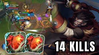 Wild Rift - HEARTSTEEL WUKONG Solo Gameplay Season 13 Build & Runes