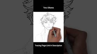 Toru Oikawa Tracing Page Link In Description #shorts #tracing