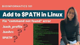 Add to PATH in Linux - Fix command not found error  Linux Basics