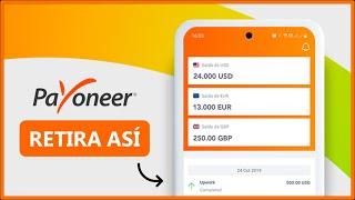 Como RETIRAR DINERO de Payoneer a Cuenta Bancaria Asociada 2024 🟠 PASO A PASO