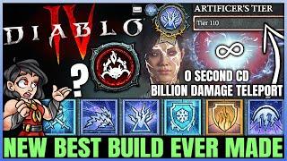 Diablo 4 - New Best OP MASTERPIECE Sorcerer Build Found - FAST 1 Shot Teleport - Skills Gear Guide
